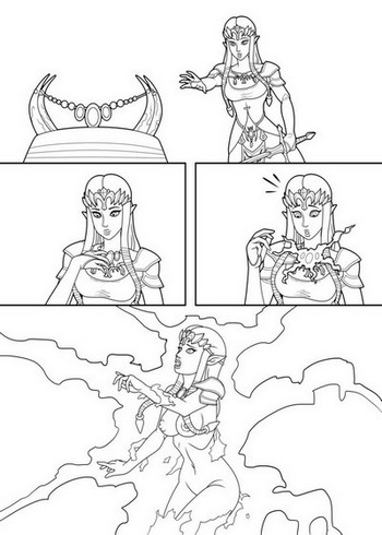 Zelda's Demon Transformation